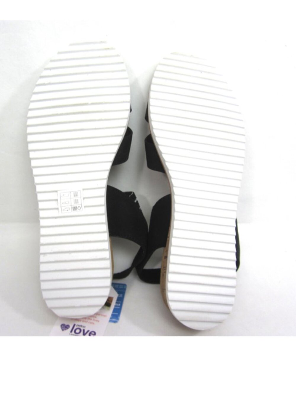 BOBS from Skechers Size 10 NEW Desert Kiss Shore Enough Wedge Sandal Black Cork - Picture 2 of 6